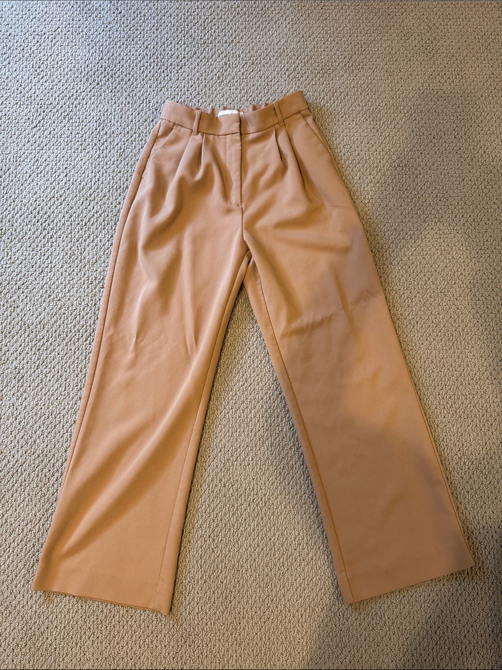 Abercrombie & Fitch Women’s Tan Sloane Tailored Wide Leg Pants